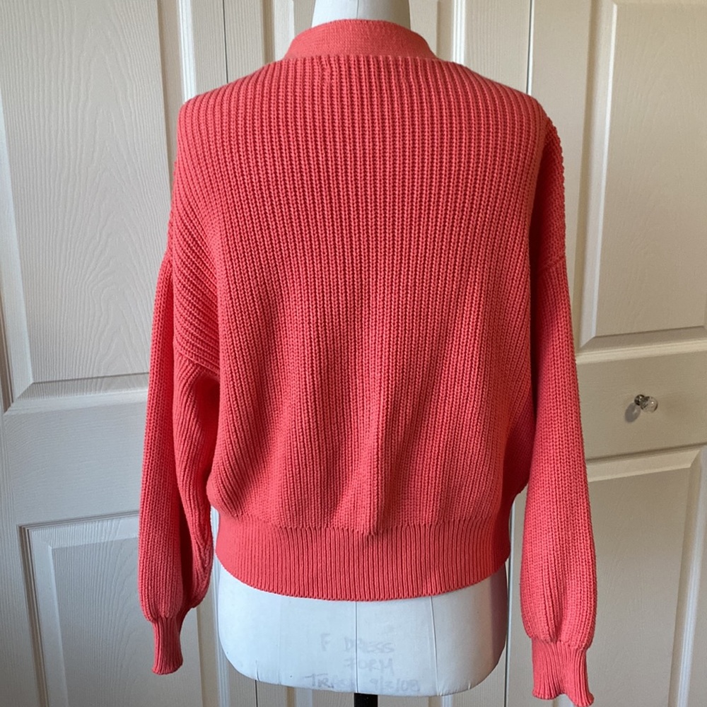 LOFT Cable Knit Cropped Cardigan - Picture 2 of 7